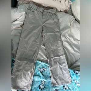 Uniqlo baggy wide leg jeans in the color 30 Natural